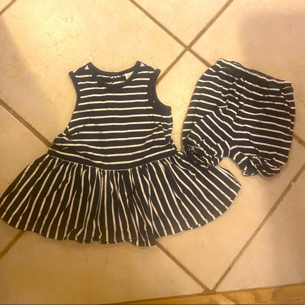 Hanna Andersson Size 3T Top and Bottom Striped Set, EUC! No stains